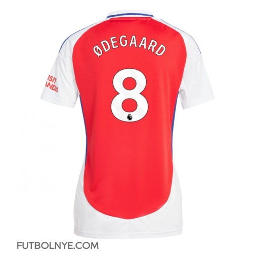 Camiseta Arsenal Martin Odegaard #8 Primera Equipación para mujer 2024-25 manga corta